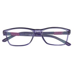 Optify Blue Light Blocking Zero Power Glasses Rectangle Shape - Purple-3