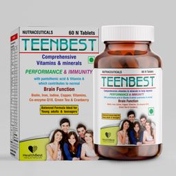 HealthBest Teenbest Multivitamin & Minerals Supplement - 60 Tablets-4
