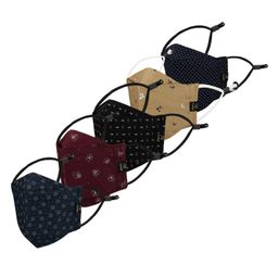 CENWELL Cotton Reusable & Washable Masks for Adults Multicolor - Pack of 5-14