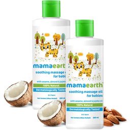 Mama Earth Soothing Baby Massage Oil White - 200 ml ( Pack of 2 )-image-41