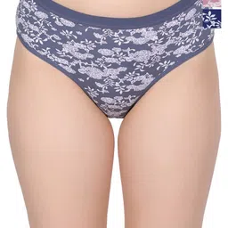 Amour Secret Pack Of 3 Floral Printed Mid Rise Hipster BriefsP2012A_Dblu_Gry_Rbn_S-image-65