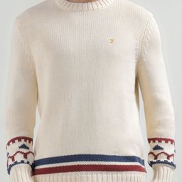 Farah Men Striped Cotton Pullover-image-27