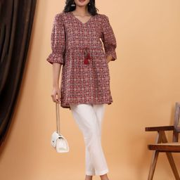 Chandbaali Print Cotton Top-image-93