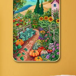 Livin'luxe Green & Blue Countryside Garden Printed Wall Art-picture-19