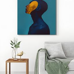 999Store Blue & Yellow 1 Piece Canvas Other Wall Paintings-image-52