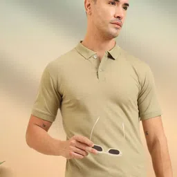 UNIQSOME Men Solid Polo Collar Soft Cotton T-shirt-picture-18