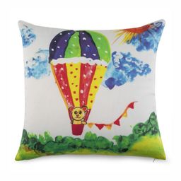 WAXWINGO White & Red Cartoon Characters Square Cushion Covers-15