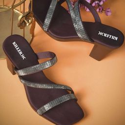 Killer Women Embellished Block Heel Sandals-image-92