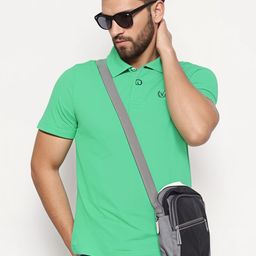 MACK JONNEY Men Solid Polo Collar Cotton T-shirt-image-74