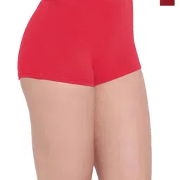 arLa APPAREL Pack Of 2 Mid-Rise Pure Cotton BoyShorts Briefs Pack of 2Boyshorts_Red+Maroon-image-11