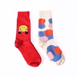 Thela Gaadi Pack Of 2 Patterned Calf-Length Socks-13