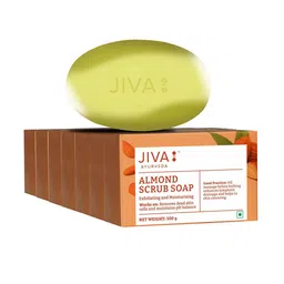 Jiva Set Of 7 Ayurveda Almond Scrub Soap 100 g Each-17