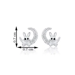 Nipura Crescent Shaped Studs Earrings image 4