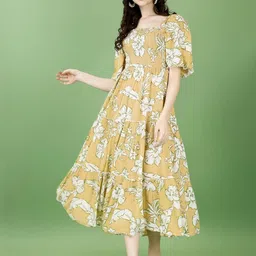 PTVIZE Crepe Fit & Flare Dress-image-79