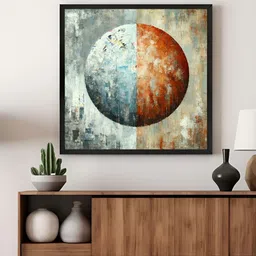999Store Blue & Orange Meditation Spaces Canvas Wall Art-image-71