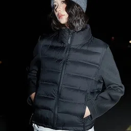 Alamode By Akanksha Black Elma Warm Winter Essential Puffer Jacket-33