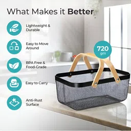 The Better Home Black Set of 1 Regular Multi-Utility Organisers image 2