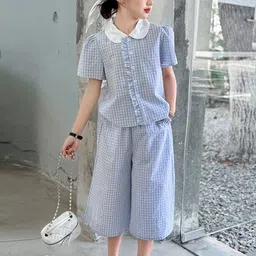 StyleCast x Revolte Girls Checked Top with Pyjamas-image-38