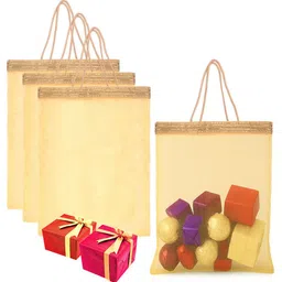 Kuber Industries Floral Shopper Tote Bag with Bow Detail-56