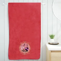 Myntra Elegant Homes Red Cotton 420 GSM Bath Towel-image-90
