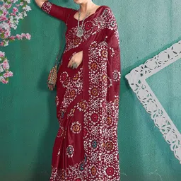 KALINI Batik Block Print Saree-picture-47