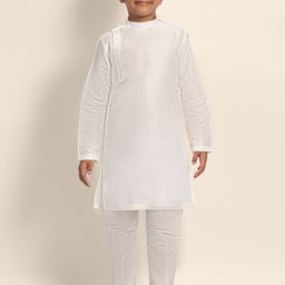 DEVOILER Boys Band Collar Straight Kurta-22