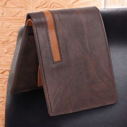 Provogue Men Cut WorkFlap Coin PocketTwo Fold Wallet-image-20