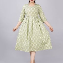 TANISHA Floral Print Maternity Fit & Flare Dress-image-83