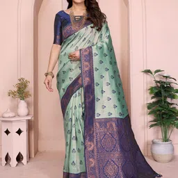 Shriyangan Woven Design Zari Pure Silk Kanjeevaram Saree-image-70