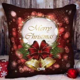 Indigifts Red and Black PrintedPre-Filled Cushion-7