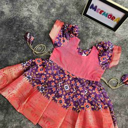 Meemora Floral Puff Sleeve Fit & Flare Dress-22