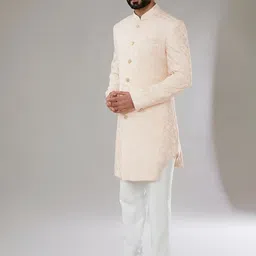 sven suits Embroidered Bandhgala Sherwani Set-picture-11