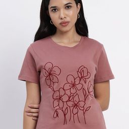 Sands of India Women Floral T-shirt-image-37