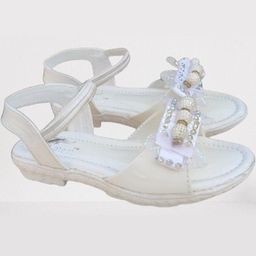 NEW LATEST Girls White Slip On Comfort Sandals-image-10