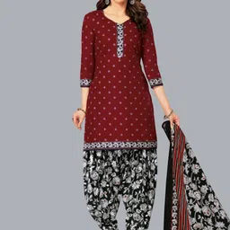 shree jeenmata collection Floral Printed Pure Cotton Unstitched Dress Material-image-95