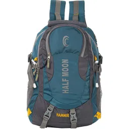 Half Moon Men Colourblocked Backpack with Reflective Strip-7