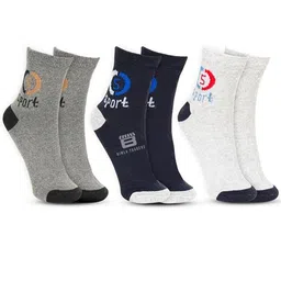 BAESD Men Pack Of 3 Assorted Ankle Length Socks-19