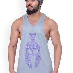 Anax Aesthetics Men Polyester Dri-Fit Printed Sleeveless Sando Gym Vest Stringer Tank Top-image-1
