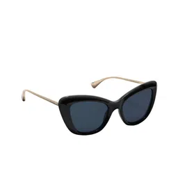 ZAADRAN Unisex Smart Lady Black Cateye Oversize Sunglass-38