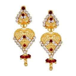 DIVASTRI Gold-Plated Contemporary Studs Earrings-48