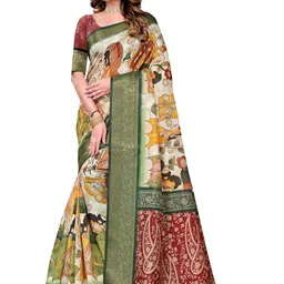 PARVOTSAV Multi Polyester Saree-image-90