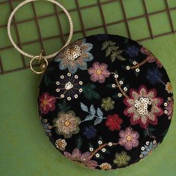 FOR THE BEAUTIFUL YOU Embroidered Box Clutch-76