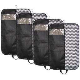 prettykrafts Black 4 Pieces Reusable Multi-Utility Organisers-4