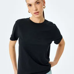 Koton Women Extended Sleeves Pockets T-shirt-image-94