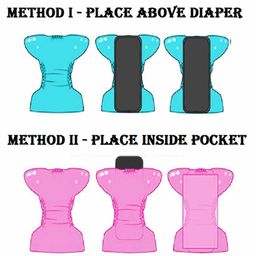 Babymoon Reusable Cloth Diaper with Insert - Blue image 4