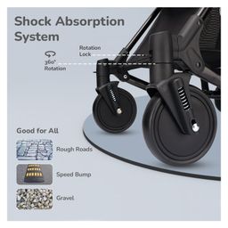 R For Rabbit Rock N Roll Stroller - Black image 4