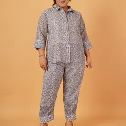 ANGOORI FASHION Printed Shirt With Trousers Co-Ords-image-1