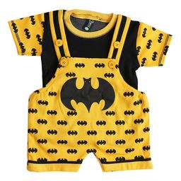 BAESD Infants Printed Cotton Dungaree With T-Shirt-43