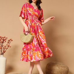 Raiyani Enterprise Printed Flared Midi Dress-picture-30