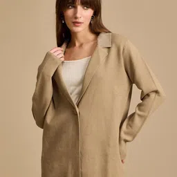 Kazo Women Longline Open Front Jacket-picture-19